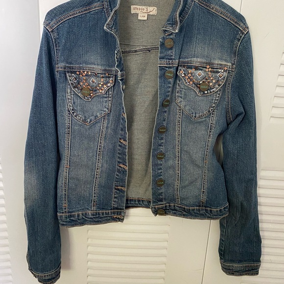 Studio X / Women Trucker Deming Jacket - Picture 1 of 7